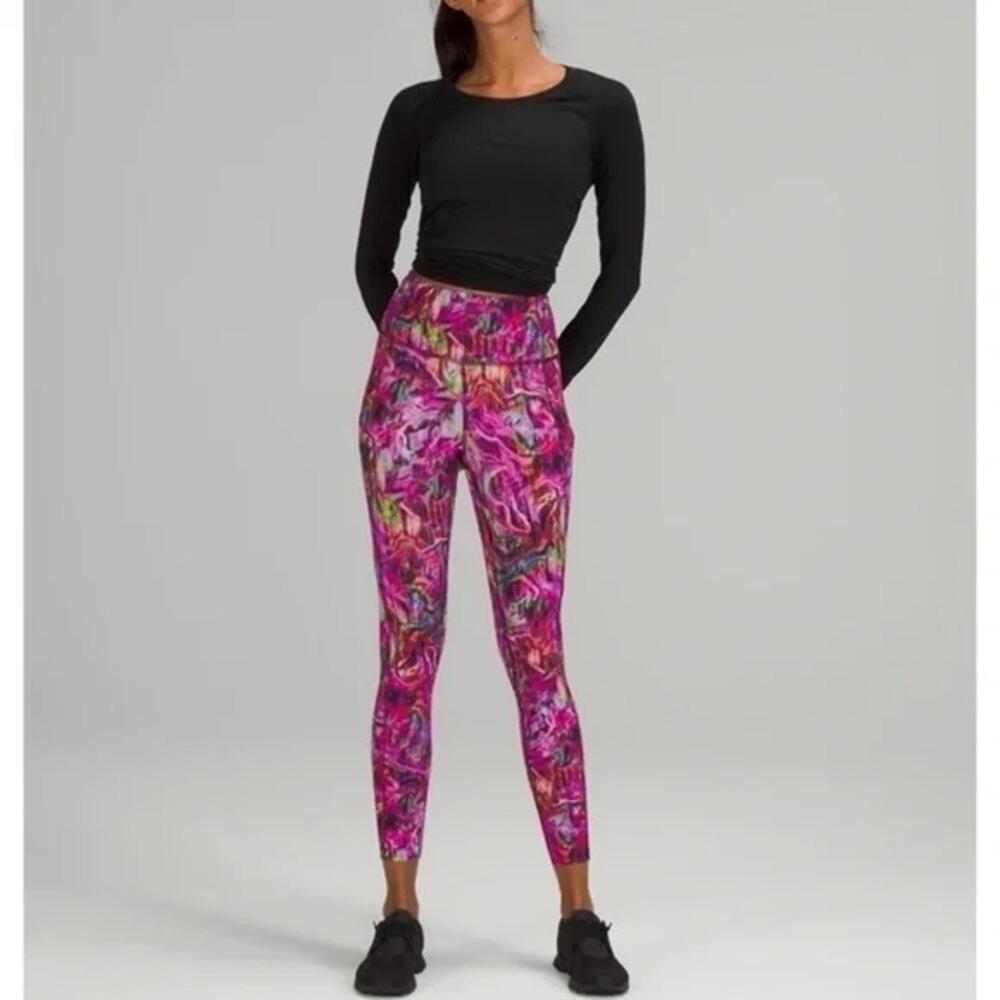 lululemon athletica Pink Patterned Leggings
